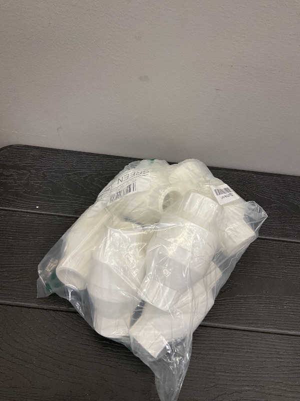 Photo 1 of Geetery PVC Inline Check Valve Solvent Connections White Plastic Backflow Preventer Pipe Fittings Check Socket Schedule (1 Pcs, 1 Inch)
