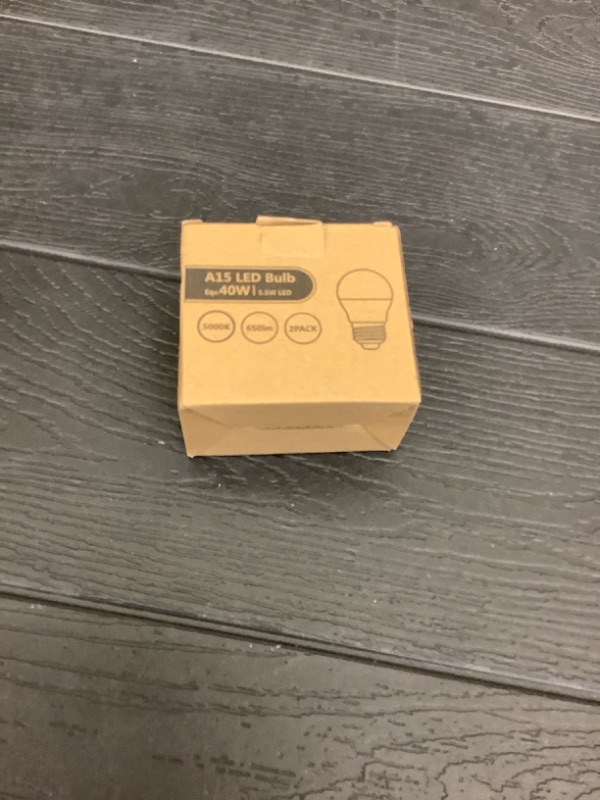 Photo 1 of DEGNJU LED Refrigerator Light Bulb, 40 Watt Equivalent, 120V, Fridge Light Bulb 5000K Daylight White, A15 Appliance Bulb 5.5W for Freezer, 650LM, E26 Standard Base, 120V, Non-Dimmable, 2 Pack