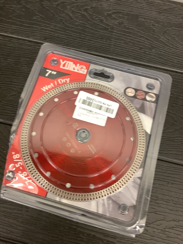Photo 1 of 7 inch Diamond Blade Super Thin Diamond Cutting Blade for Tile Granite Marble (7“-1pc)