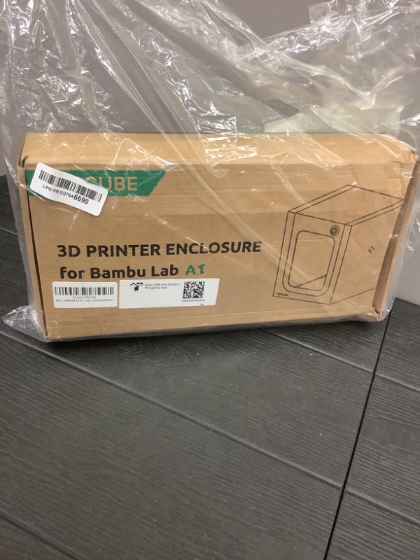 Photo 1 of TOPCUBE 3D Printer Enclosure for Bambu Lab A1, Large Size Enclosure with LED Light, Fireproof Waterproof Dustproof Noise Reduction Constant Temperature 3D Printer Cover, 550x600x670MM