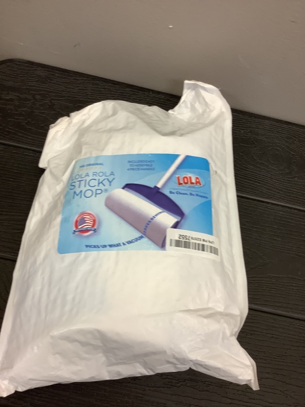 Photo 1 of Lola Rola PET Hair Remover Sticky Mop, Giant Floor Lint Roller, 9" x 3.5", Aluminum Handle, Largest Head, Traps Hair, Dust, Dirt, Extra Sticky Sheets