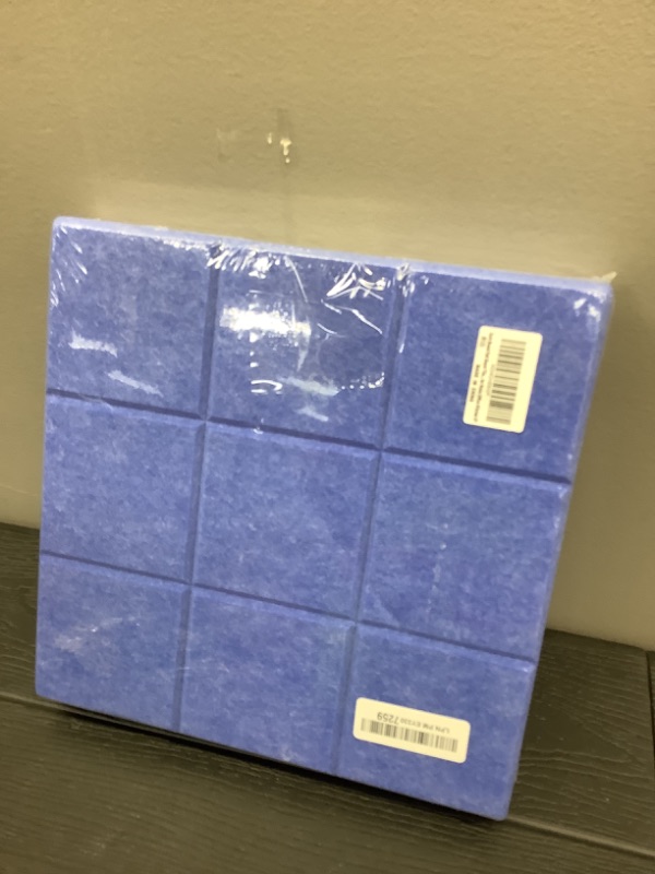 Photo 1 of 6 Packs Sky Blue Cork Board Felt Board Tiles, Bulletin Board 12"X12" with 30 Push Pins, Felt Board for Home Kitchen Office Decor, Self-Adhesive Corkboard Tiles for Walls School Message Display Board