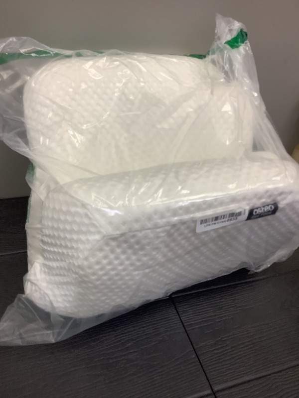 Photo 1 of Osteo Cervical Pillow for Neck Pain Relief, Hollow Design Odorless Memory Foam Pillows with Cooling Case, Adjustable Orthopedic Bed Pillow for Sleeping, Support for Side Back Sleepers