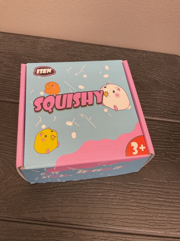 Photo 1 of 4 Pcs Squishy Hamster | Ultra-Soft TPR Sensory Squishy Fidget Toys for Stress Relief | Cute Party Favors, Classroom Prizes & Anxiety Relief Gifts for Adults Kids