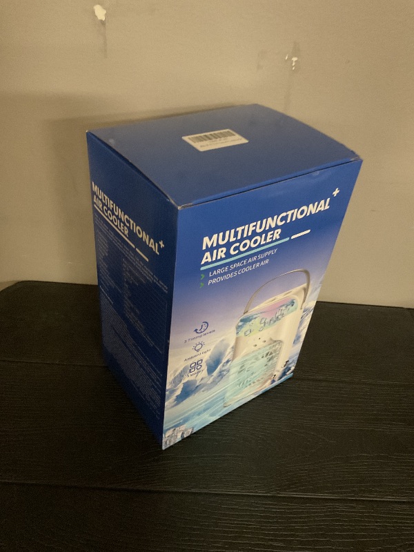 Photo 1 of IWENNUAN Portable Air Conditioners, 4 in 1 Portable AC Unit with Remote, 1500ml Water Tank, 3 Speeds, 6H Timer, 2 Spray Mist, 7 Night Light, Personal Mini Air Conditioner for Bedroom