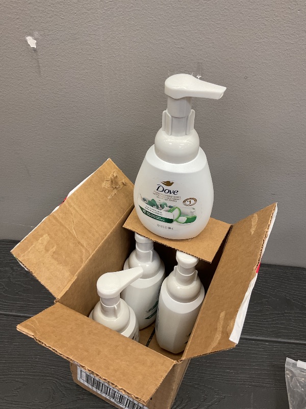 Photo 1 of 4pack Dove, Nourishing Foaming Hand Wash, Aloe & Eucalyptus, 10.1 fl oz (300 ml)