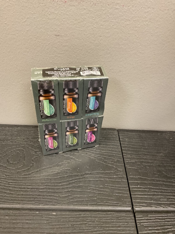 Photo 1 of Essential Oils Set - 4 Oils & 2 Blends, Top 6 Oils for Diffusers for Home, Relief, Serenity Dream Oil Blend Aromatherapy, Peppermint, Orange, Lavender, Eucalyptus Essential Oils