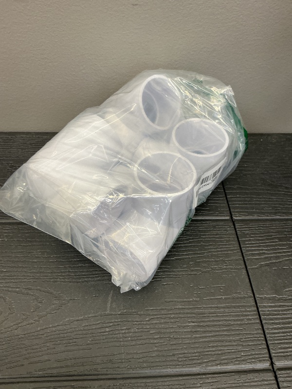 Photo 1 of 3 Way Pvc  Fittings 1-1/2 Inch, Zernmiarder White PVC Elbow Corner Side Outlet Tee Fitting, SCH40 Furniture Grade Pipe Connectors - Fits 1-1/2" Polyvinyl Chloride Pipes, 4 Pieces