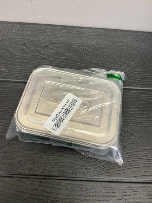 Photo 1 of LunchBots Small Protein Packer Bento Box - Extra Small Divided Stainless Steel Snack Container - 4 Sections for 1-2oz of Nuts, Meat, Cheese, Finger Foods - Dishwasher Safe - Stainless Lid