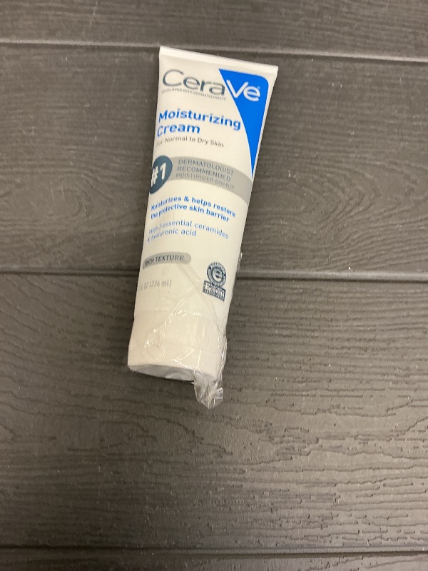 Photo 1 of CeraVe Moisturizing Cream, Face Body Moisturizer, Normal to Dry Skin, 8 Fl Oz