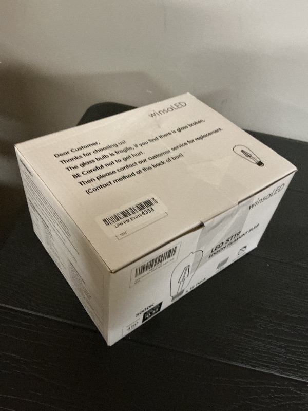 Photo 1 of winsaLED 12 Pack LED Edison Bulbs 40 Watt Equivalent, 4 Watt LED Filament Bulb, 3000K ST19 Warm White Light Bulb, 450LM E26 Vintage Bulbs CRI 90, Not Dimmable