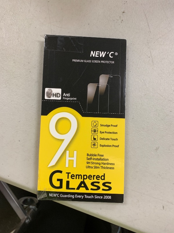 Photo 1 of NEW'C 3 Pack Designed for iPhone 11 Pro and iPhone X and iPhone Xs Screen Protector,Enhanced Tempered Glass Protection, Case Friendly, Bubble Free Ultra Resistant
