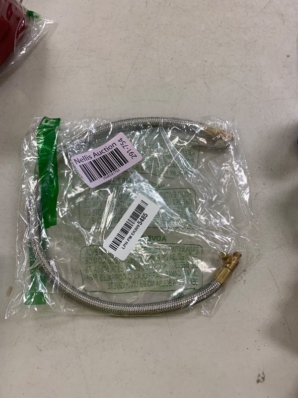 Photo 1 of 20'' Tire Inflator Extension Hose Adaptor with Quick Release, Clip-On Locking Air Chuck with Flexible Stainless Steel Tire Valve Extension Tube, Air Tire Connect Pipe for Portable Air Pump/Compressor