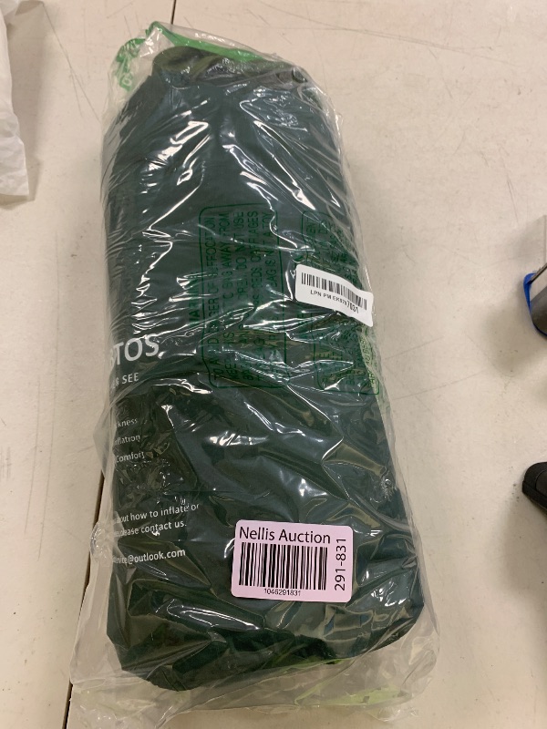 Photo 1 of TOBTOS Inflatable Camping Sleeping Pad with Pillow, Thick 6 Inch Ultralight Sleeping Pad with Built-in Pump, Lightweight Sleeping Mat for Camping, Backpacking, Hiking, Tent (Green)
