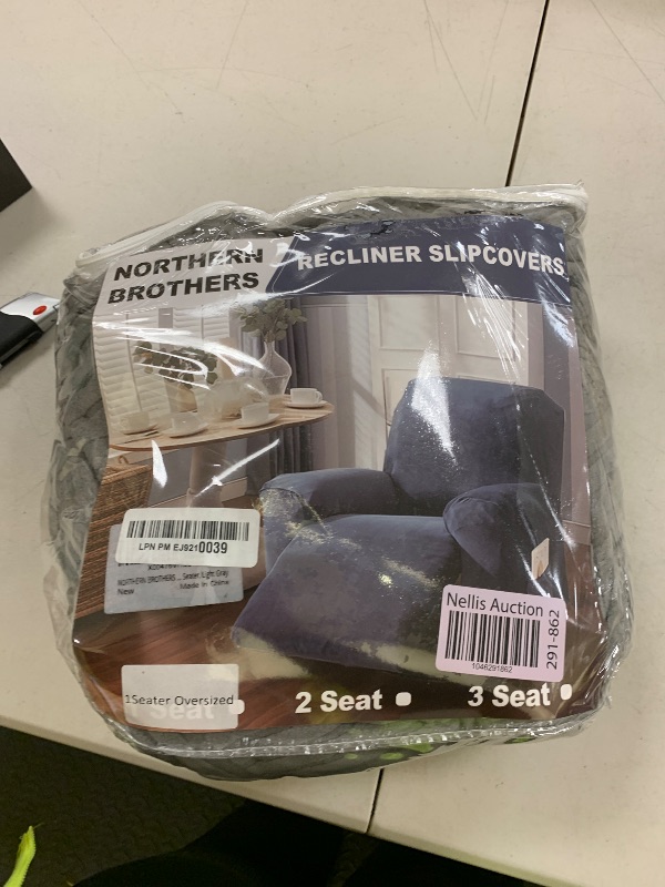 Photo 1 of NORTHERN BROTHERS Oversized Recliner Cover, Stretch Recliner Covers That Stay in Place, Washable Lazy Boy Recliner Chair Covers, Furniture Protector Recliner Slipcovers, XL Large, Light Grey