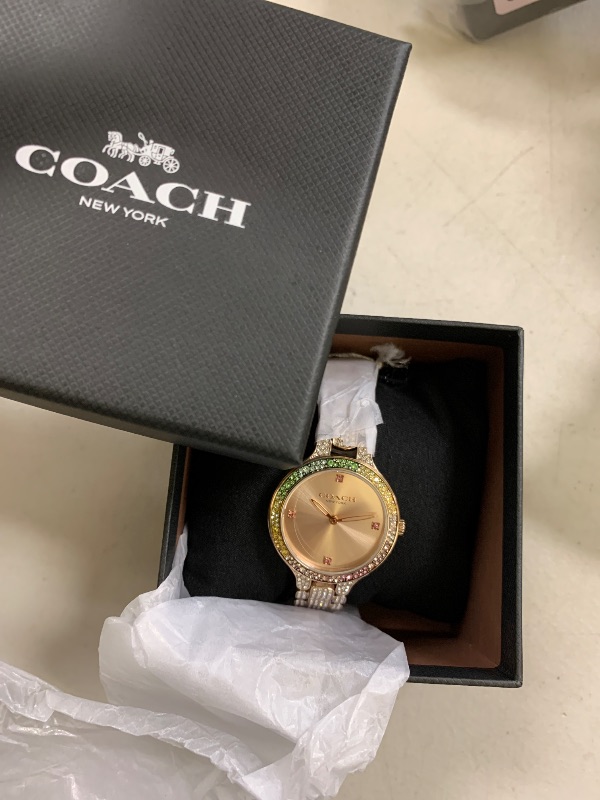 Photo 1 of Coach Chelsea Women's Watch | Stainless Steel Brilliance | Elegant and Classic Timepiece for Everday Wear and Special Occasions (Model 14504166)