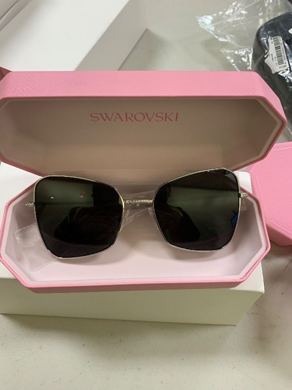 Photo 1 of Swarovski SK7008 Sunglasses, Gunmetal/Dark Grey, 57 mm
