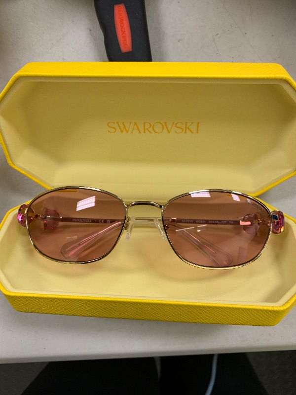 Photo 1 of Swarovski SK7010 Sunglasses, Gold/Pink, 59 mm