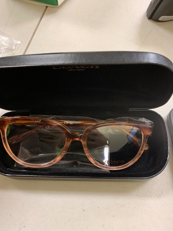 Photo 1 of Coach HC6182 Prescription Eyewear Frames, Peach Tortoise Gradient/Demo Lens, 52 mm