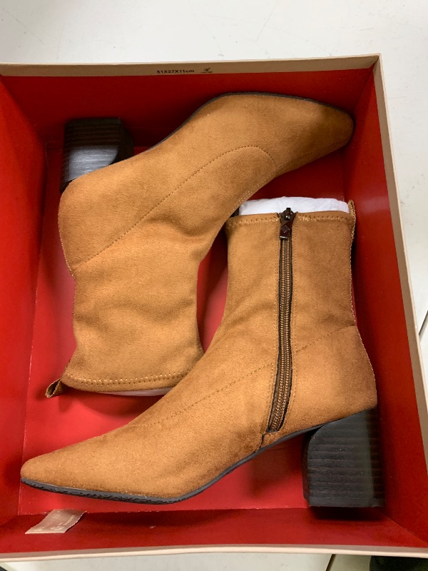 Photo 1 of Donald Pliner Women's Bootie Ankle Boot, Chestnut, 6