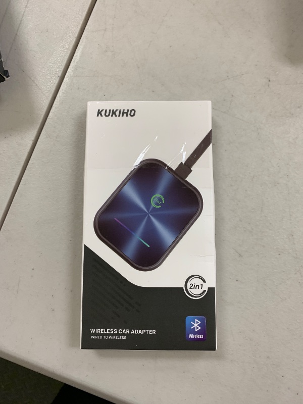 Photo 1 of Wireless CarPlay Adapter for iPhone, 2 in 1 Wireless CarPlay and Android Auto Adapter Converts Factory Wired to Wireless, Plug and Play Car Play Adapter with Stable Control and No Delay
