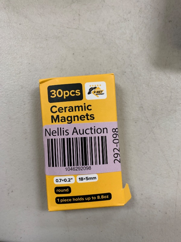 Photo 1 of Ultra-Strong Ceramic Round Magnets (0.7x0.2"/18x5mm, 30 pcs) - Heavy Duty Magnets, Non-Corrosive, High Thermal Resistance, Versatile For Home, Office, Workshop, Whiteboard, Fridge And Hobby Use