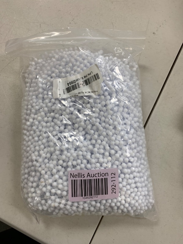 Photo 1 of 100 PCS White Bead Necklaces, 33" White Mardi Gras Beads, Christmas Beads Necklaces, 4th of July Beads Necklaces, Parade Throws Accessories for Christmas Independence Day New Year Party Favors