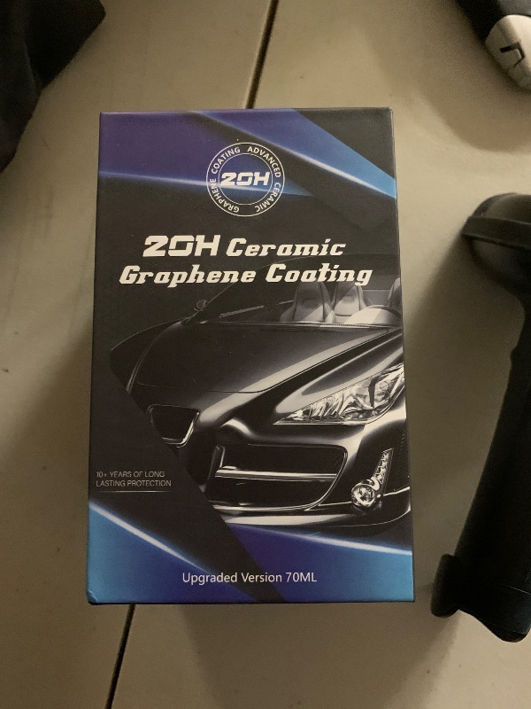 Photo 1 of 20H Professional Graphene Ceramic Coating for Cars (70ml) - 10+ Years Protection, Hydrophobic, Scratch & UV Resistant, High Gloss Finish - Professional-Grade Car Detailing Kit - Easy Application
