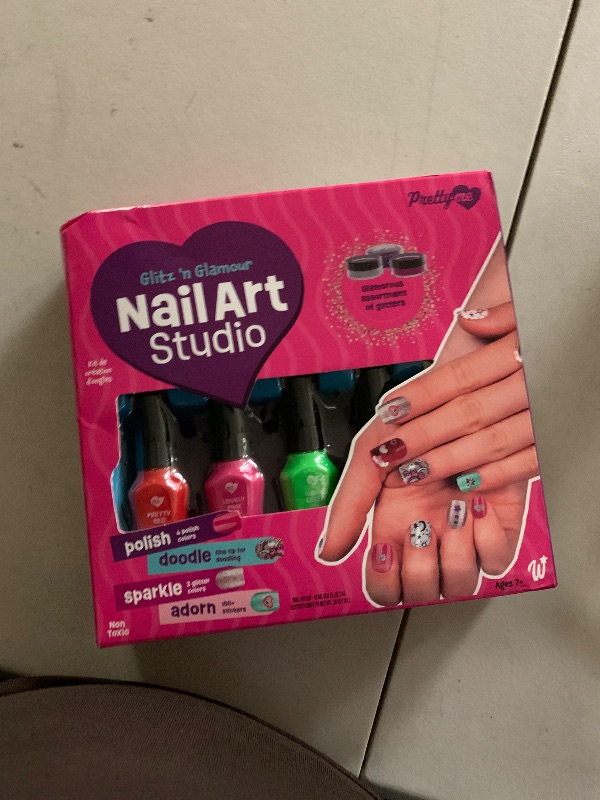 Photo 1 of Nail Art Studio for Girls - Birthday Gift - Nail Polish Kit for Kids Ages 7-12 Years Old - Girl Gifts Ideas - Gift Set - Girly Stuff - Polish, Pens, Glitter, Stickers, Gems, Filer - 8 9 10 11 12 Year