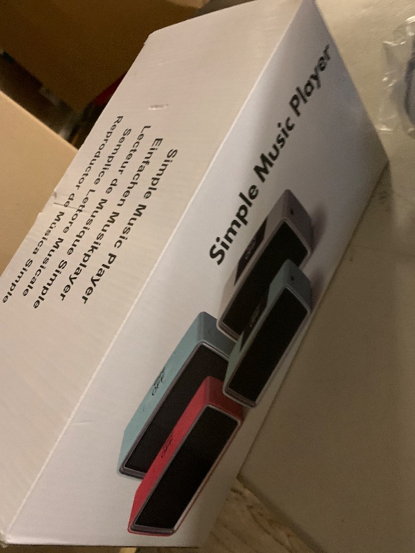 Photo 1 of SavvyBloom Simple Music Player for Seniors, Audiobook Player Easy to Use with Large Button for Elderly with Dementia, Blind, Alzheimer's, No Need WiFi/Bluetooth, with 32GB TF Card, Cyan