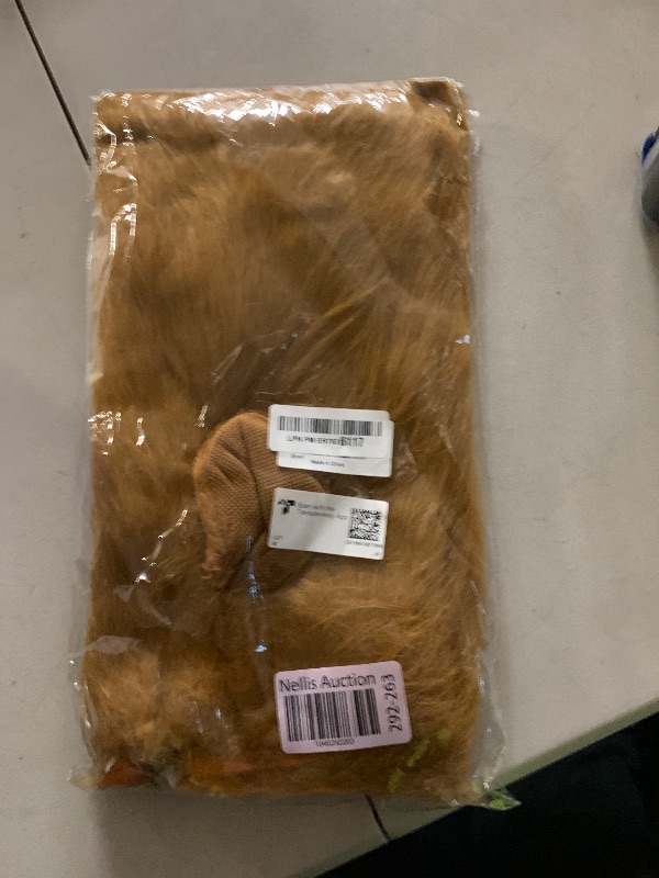 Photo 1 of CPPSLEE Lion Mane for Dog Costumes, Realistic Wig for Medium to Large Sized Dogs, Halloween Costumes (Brown)