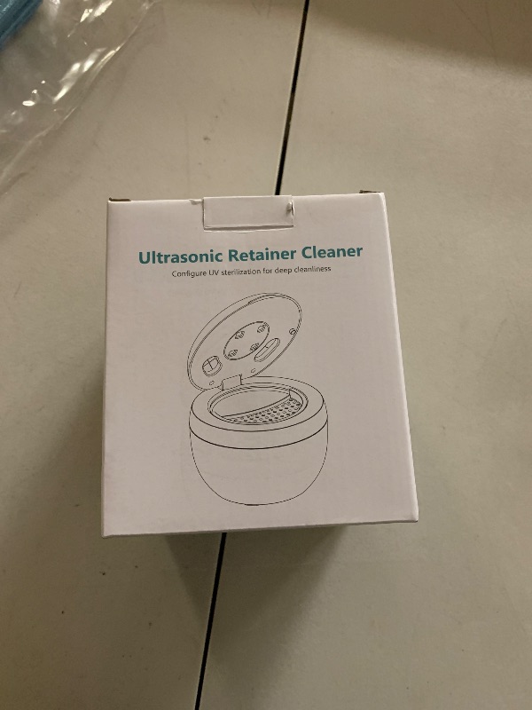 Photo 1 of Dental Ultrasonic Retainer Cleaner Machine: 45kHz Dental Cleaning Pod for Denture, Mouth Guard, Night Guard, Aligner, Braces, Toothbrush Head & Jewelry, UV Cleaner with Digital Timer & 4 Modes, Black