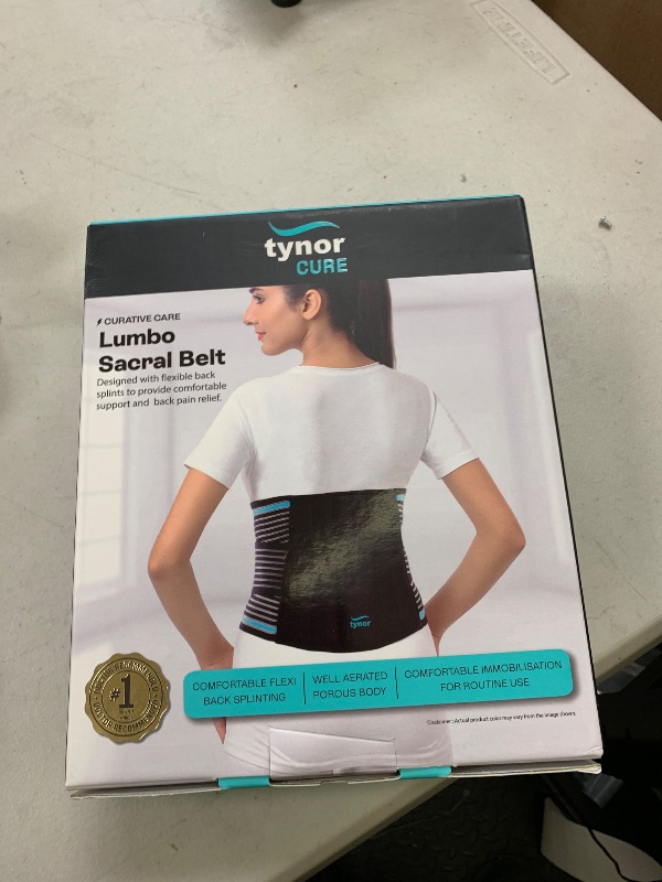 Photo 1 of TYNOR Back Support Belt Adjustable Back Brace for Lower Back Pain,Breathable Lumbar Support Belt for Men & Women, Lower Back Brace for Herniated Disc, Sciatica & Heavy Lifting (Medium, Classic Black)