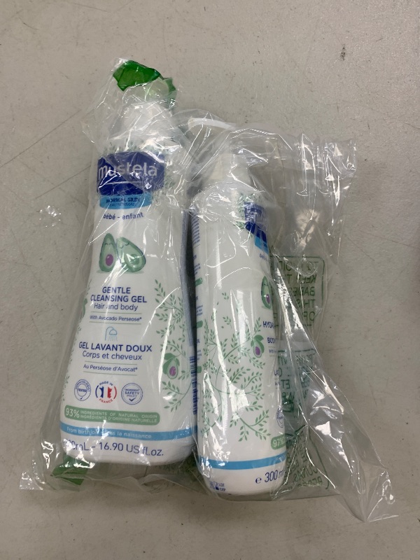 Photo 1 of Mustela Baby Bath Time Gift Set - Baby Skin Care Essentials with Natural Avocado - Contains Hydra Bebe Body Lotion 10.14 fl. oz. & Gentle Cleansing Gel 16.9 fl. oz. - 2 Items Set
