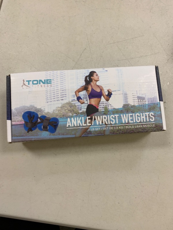 Photo 1 of Tone Fitness Ankle/Wrist Weights, 1 lbs Pair - Blue