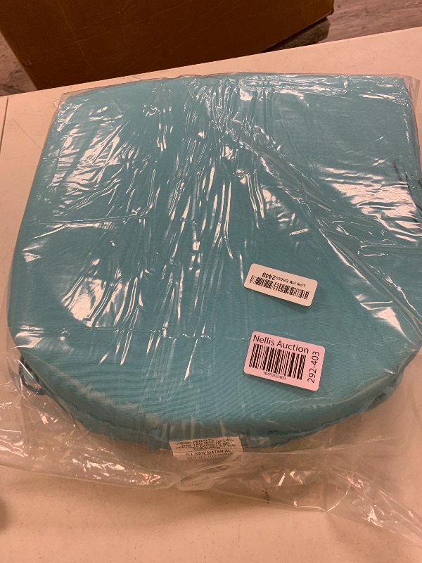 Photo 1 of Basic Beyond Outdoor Chair Cushions Set of 4, Outdoor Cushions for Patio Furniture, Water Resistant Patio Chair Cushions with 2 Ties, 17x16x2, Teal