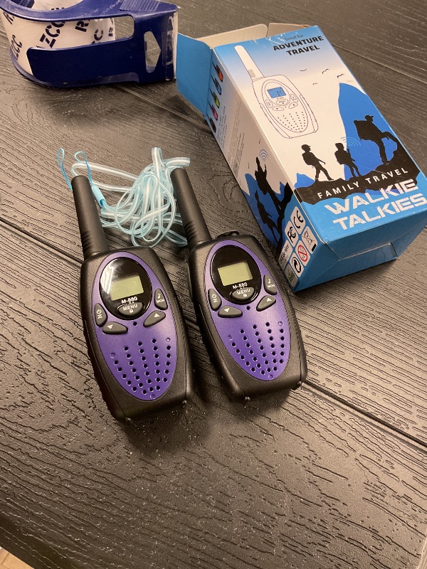 Photo 1 of Topsung M880 Walkie Talkies for Adults Toys for Kids (Violet 2 Pack)