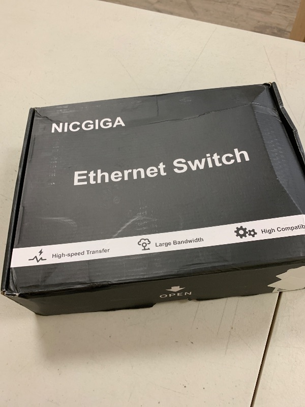 Photo 1 of 8 Port 5G Ethernet Switch Unmanaged,with 8X 5Gb Base-T Ports, NICGIGA 5Gbps Network Switch Easy for 5G NAS,PC,WiFi7 Router,5G Adapter/NIC. Desktop or 19-inch Rack Mount, Plug and Play.