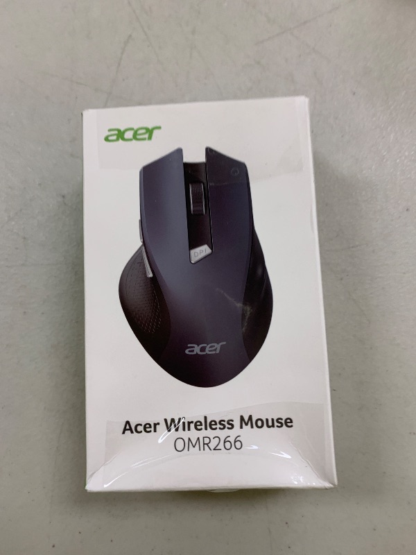 Photo 1 of acer Wireless Mouse for Laptop, 2.4GHz Computer Mouse 3 Adjustable DPI Office Cordless USB Mice with USBA Receiver, 6 Buttons, 1600 DPI, Medium to Large Sized Hands Compatible with PC, Laptop, Desktop