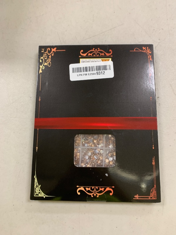 Photo 1 of 25000Pcs Resin Rhinestones for Crafting, Champagne 2-6mm Mixed Sizes Non Hotfix Flatback Gems with 1Pcs Glue, Bedazzling Crystal for DIY Craft Clothing Mugs Tumblers Shoes Fabric Decor Nail Art