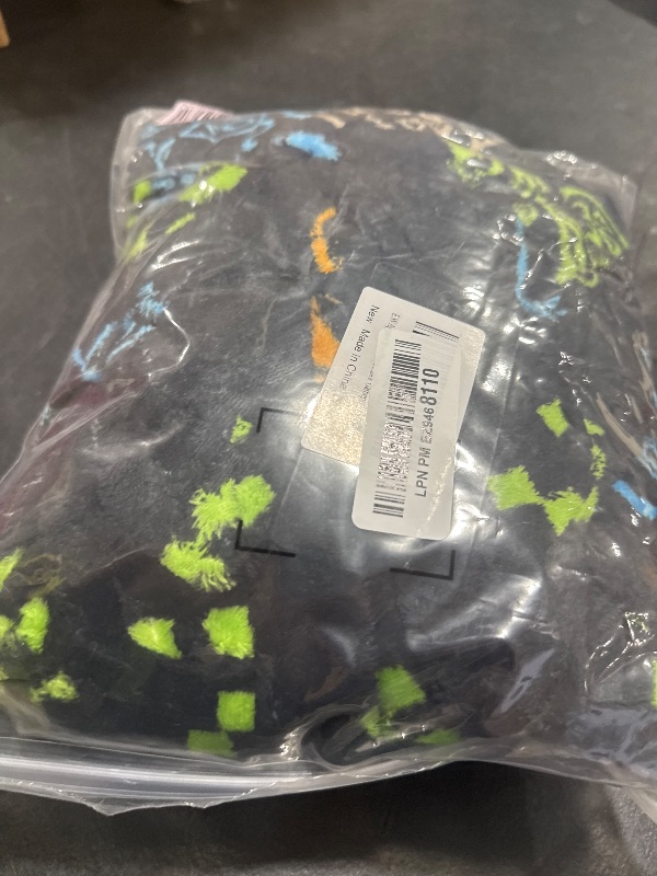 Photo 1 of E.W Apparel Boys Fleece Robe Girls Hooded Bathrobe Toddlers Soft Fuzzy Robe for Kids(Black Gamepad,15-16 Years)