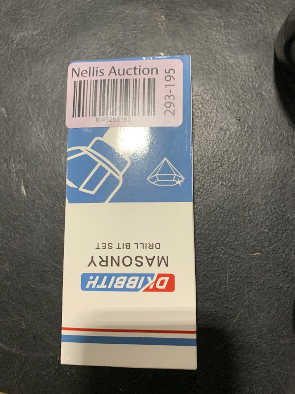 Photo 1 of 10-Piece Masonry Drill Bit Set for Concrete Tile Glass Ceramic Brick,1/8 to 1/2 Inch Drilling Bits with Triangle Handle,Tungsten Steel Alloy Tip.?Black?