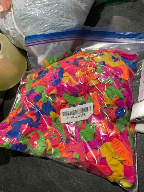 Photo 1 of 1700 Pack Water Balloons with Refill Hose Nozzle Eco-Friendly Latex Balloons for Kids Adults Outdoor Water Bomb Fight Games