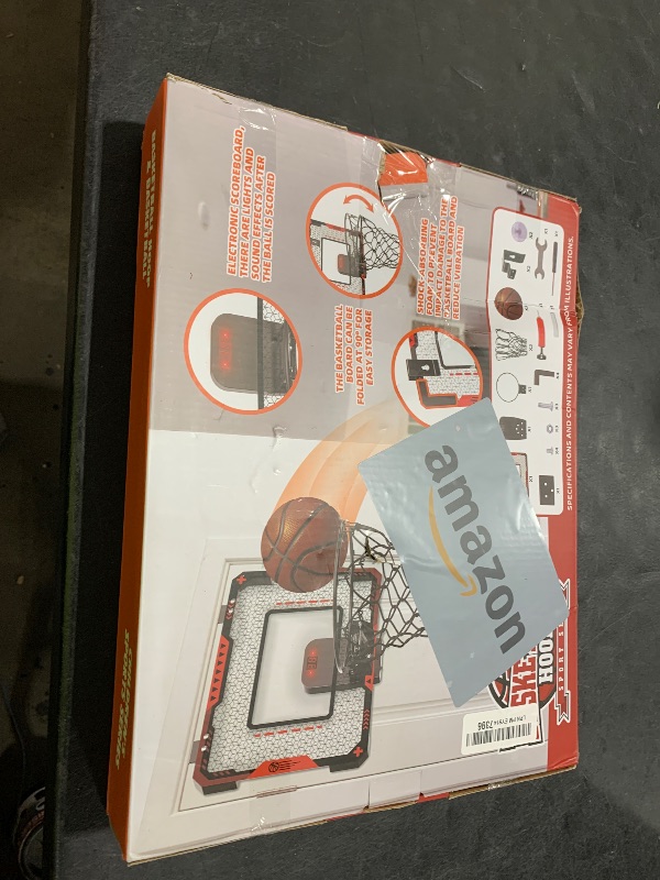 Photo 1 of Indoor Basketball Hoop for Kids 5 6 7 8 9 10+Years Old Boys,Mini Basketball Hoop Over The Door Mini Hoop with Electronic Scoreboard & 3 Balls,Kids Basketball Hoop Sport Toys for Gift for Boys Age 5-10