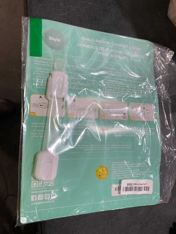 Photo 1 of Baby Proofing Child Safety Locks (16 Pack) by Skyla Homes - The Safest, Quickest and Easiest 3M Adhesive Cabinet Latches, No Screws & Magnets, Multi-Purpose for Furniture, Kitchen, Ovens, Toilet Seats