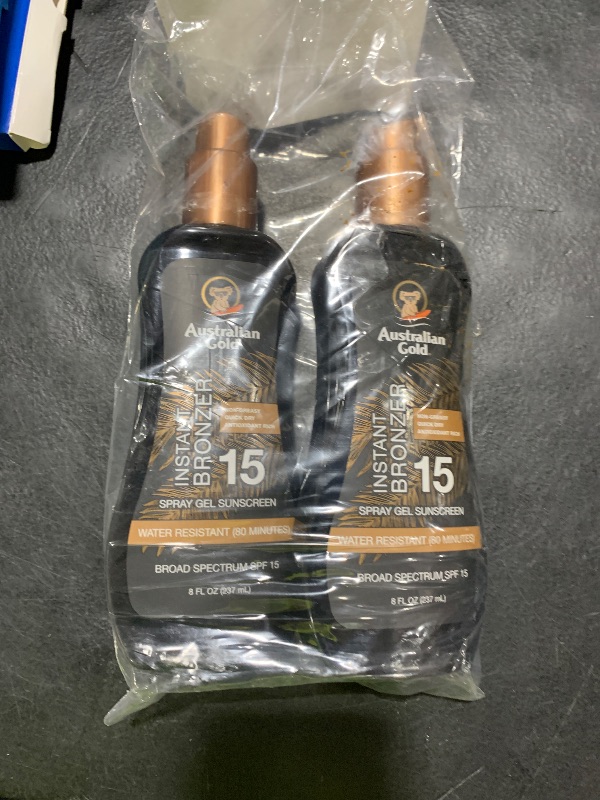 Photo 1 of Australian Gold SPF 15 Spray Gel Bronzer, 16 Fl Oz, (Pack of 2)