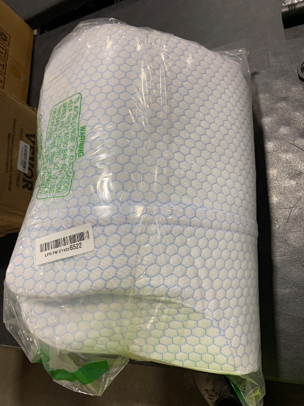 Photo 1 of DONAMA Cervical Pillow for Neck and Shoulder,Contour Memory Foam Pillow,Ergonomic Neck Support Pillow for Side Back Stomach Sleepers with Pillowcase-King Size