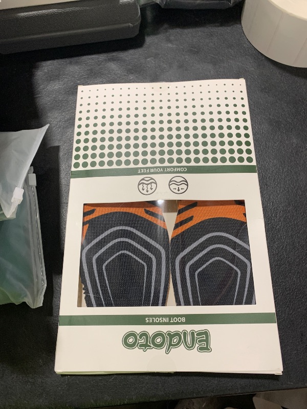 Photo 1 of Endoto Square Toe Boot Insoles for Ariat Men Shoes Replacement, Footwear Inserts Comfort & Foot Pain Relief(Size:M7.5-EU40)