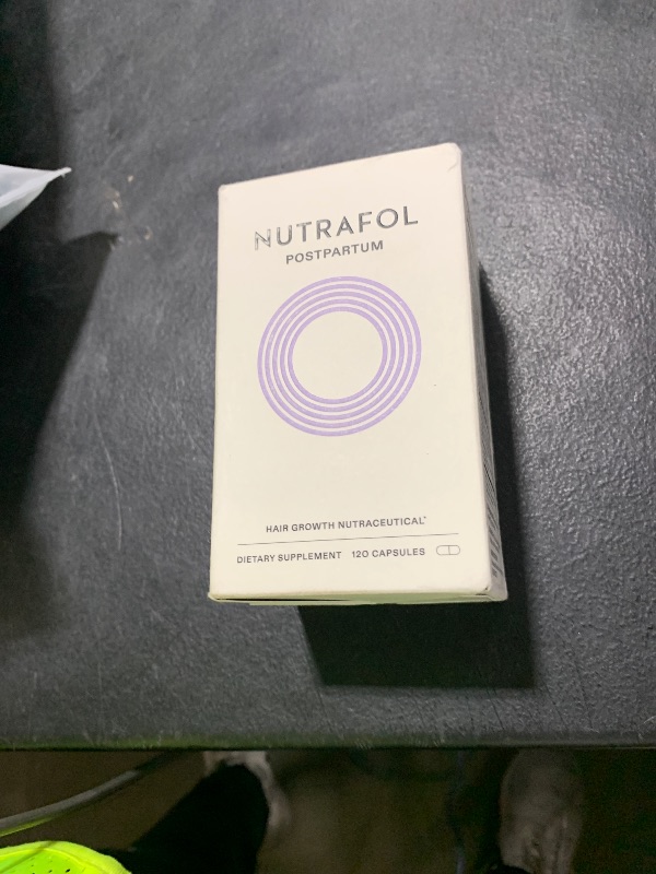 Photo 1 of Nutrafol Postpartum Hair Growth Supplements, Clinically Tested for Visibly Thicker Hair and Less Shedding, Breastfeeding-friendly - 1 Month Supply