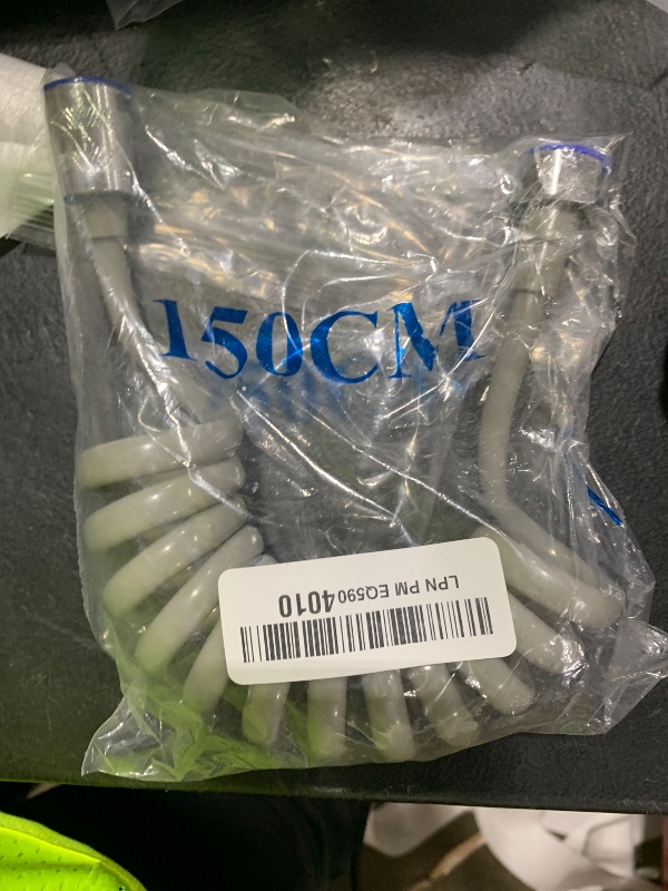 Photo 1 of Angoily 1pc Water Flexible Spring Hose Recoil Watering Hose Toliet Shower Tube Spring Handheld Showerhead Coil Garden White Pu Telescopic Shower